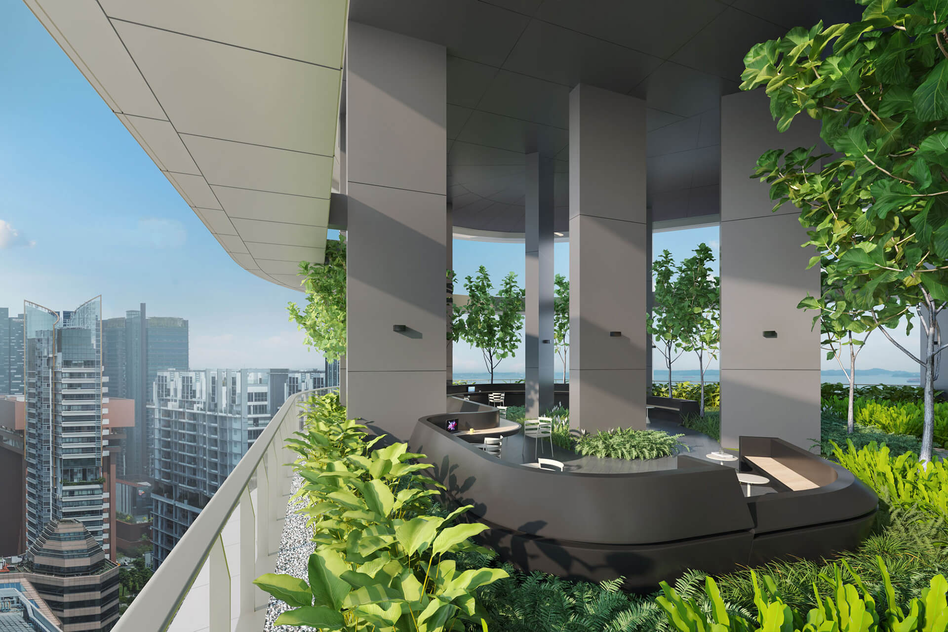 Newport Residences vista co-work lounge facility