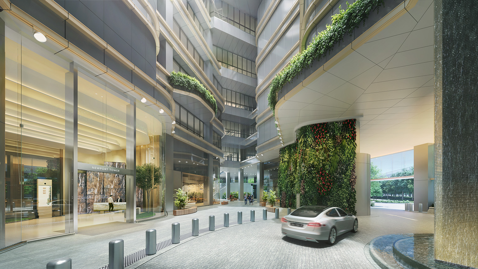Newport Tower arrival lobby at 80 Anson Road